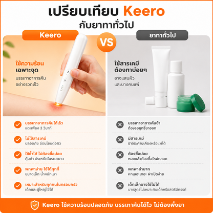 Keero ปากกาบรรเทาอาการคันจากเเมลง